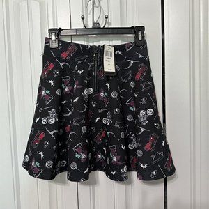 Disney The Nightmare Before Christmas O-Ring Skater Skirt Size X Small New